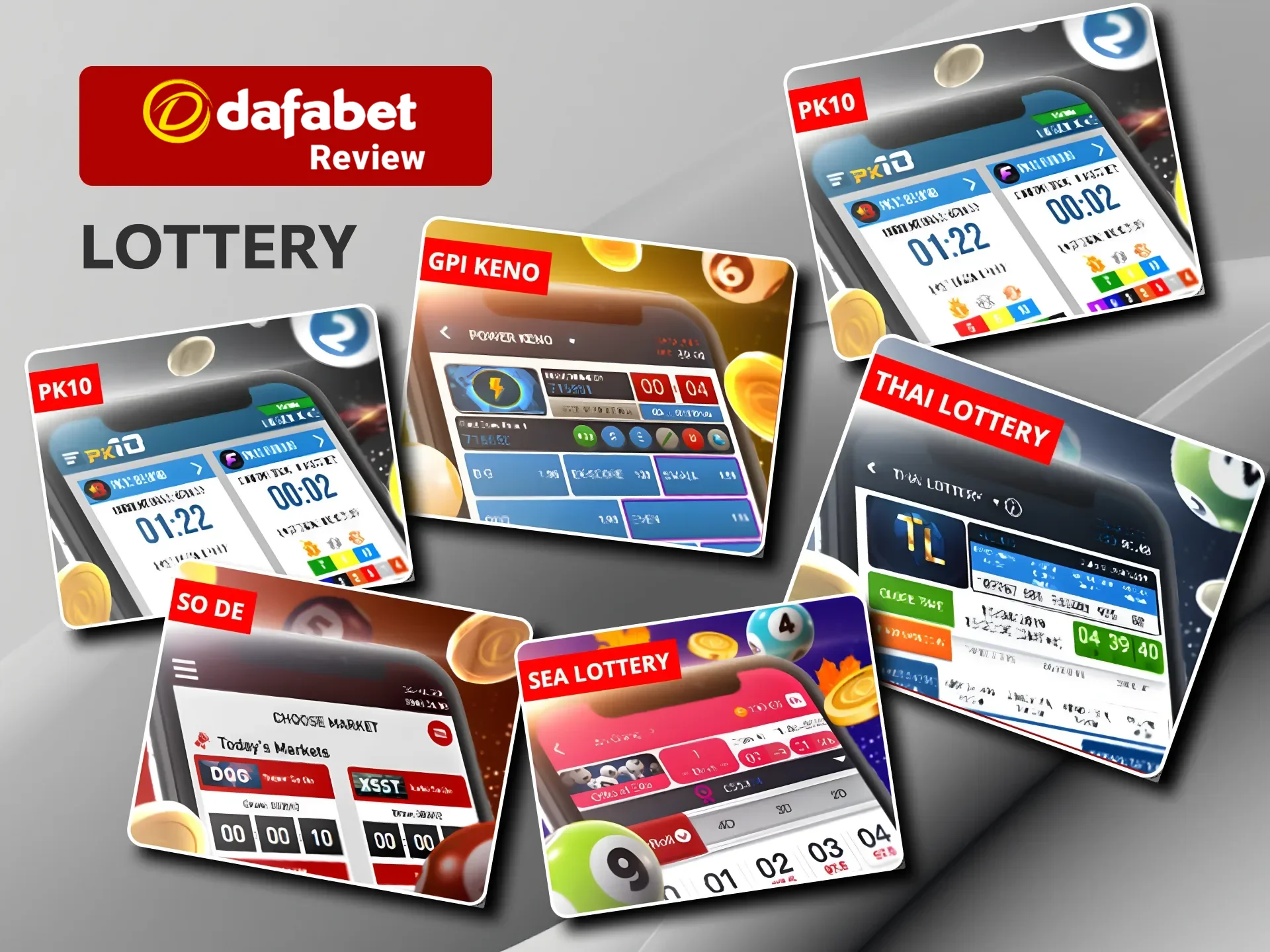 Explore exciting lottery games at Dafabet, choose from GPI Keno, PK10, and more.