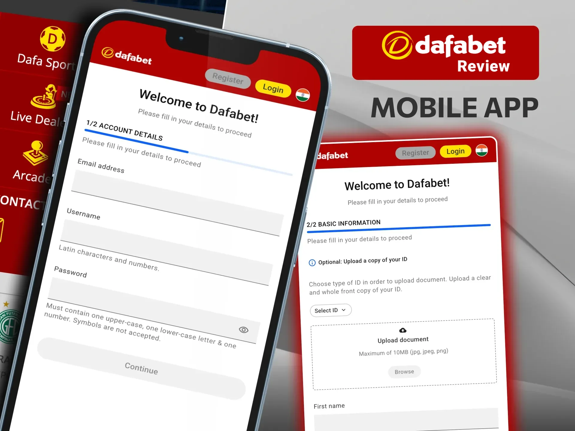 Enjoy hassle-free registration at Dafabet Casino with secure mobile sign-up steps.