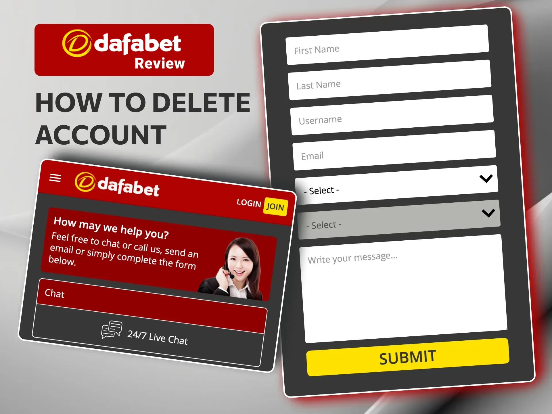 Remove your Dafabet Casino account is final step to control your gambling activity.