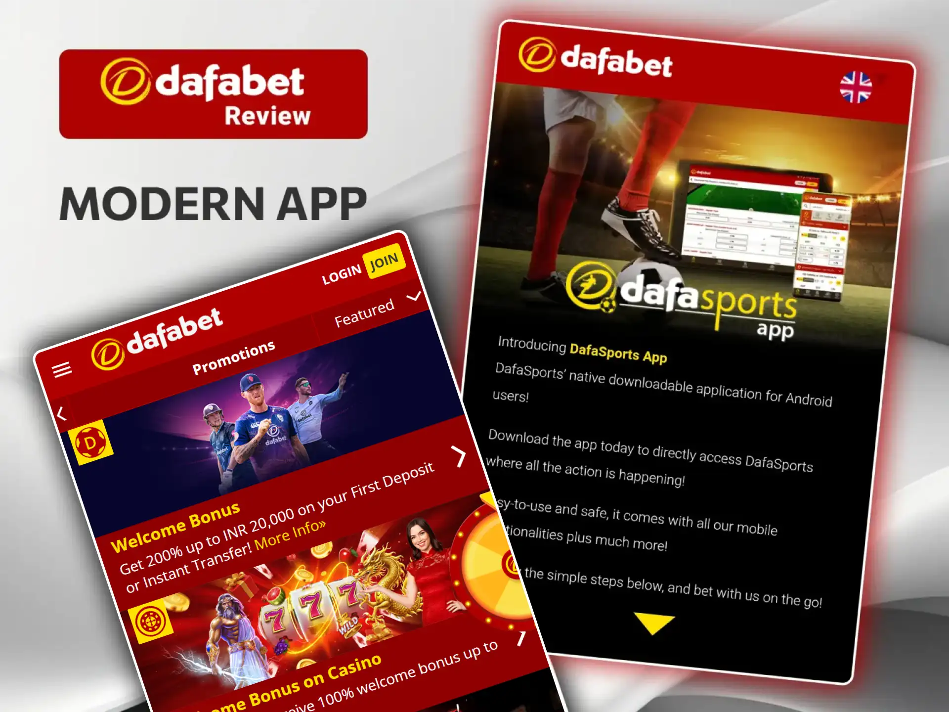 Try making your predictions with the unique and innovative Dafabet app.